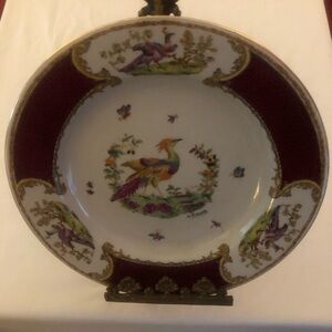 Vintage Pheasant Motif Display/Wall Plate #4 Circa 1980’s 10 1/4 GORGEOUS